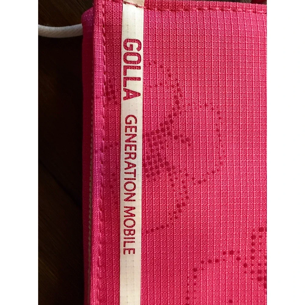 Golla Generation Mobile Pink Floral Tri-Fold Wallet with Wristlet Strap